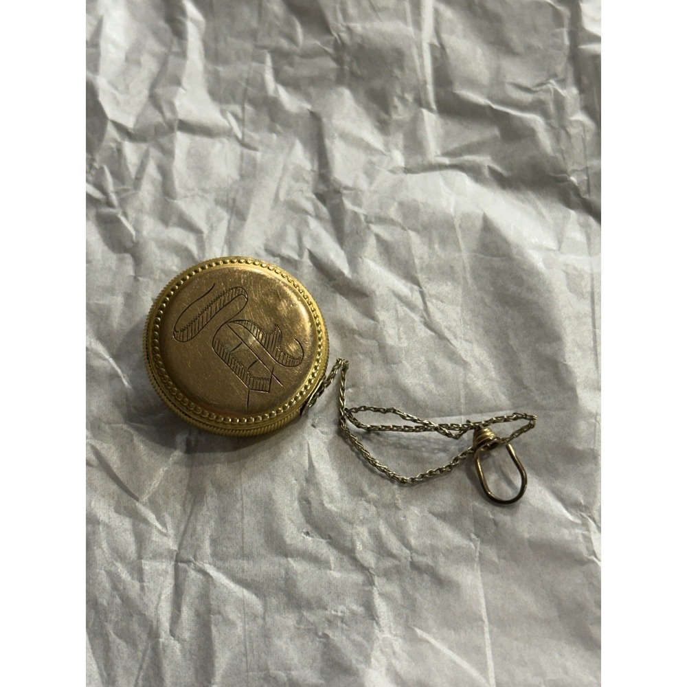 Antique 1903 Ketcham & McDougall Retractable Eyeglass Holder Pin Brooch "U"/"V" - Picture 5 of 9